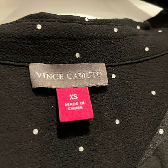 Vintage polka dot silk blouse - Picture 2 of 2